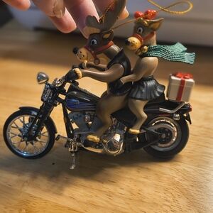 Harley-Davidson Black and Silver Ornament Original Box